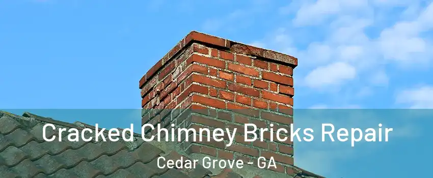 Cracked Chimney Bricks Repair Cedar Grove - GA