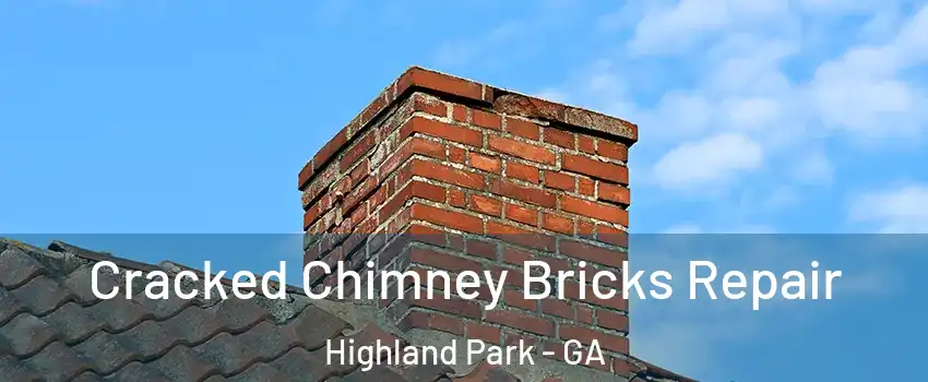 Cracked Chimney Bricks Repair Highland Park - GA