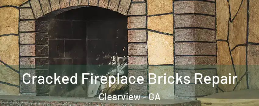 Cracked Fireplace Bricks Repair Clearview - GA