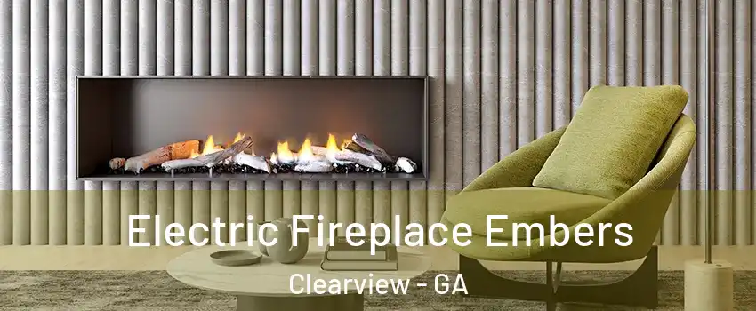 Electric Fireplace Embers Clearview - GA