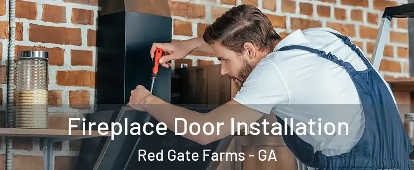 Fireplace Door Installation Red Gate Farms - GA