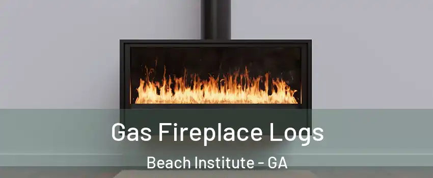 Gas Fireplace Logs Beach Institute - GA