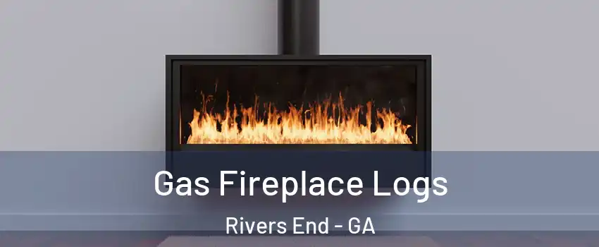 Gas Fireplace Logs Rivers End - GA