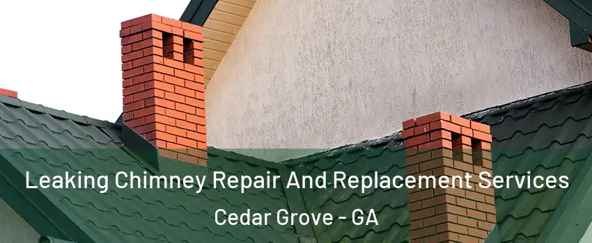 Leaking Chimney Repair And Replacement Services Cedar Grove - GA