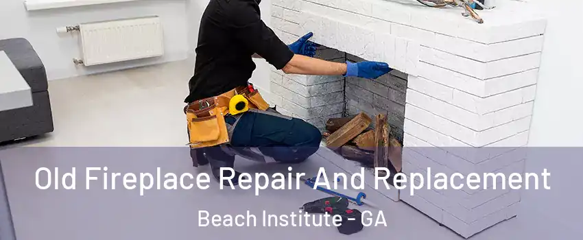 Old Fireplace Repair And Replacement Beach Institute - GA