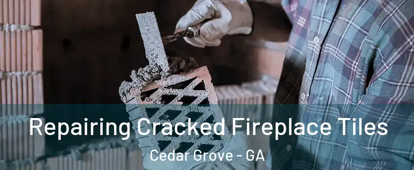 Repairing Cracked Fireplace Tiles Cedar Grove - GA